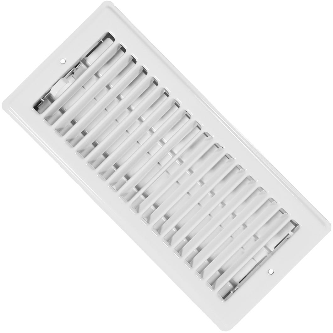 Ceiling Register Louvered Design, Painted Metal