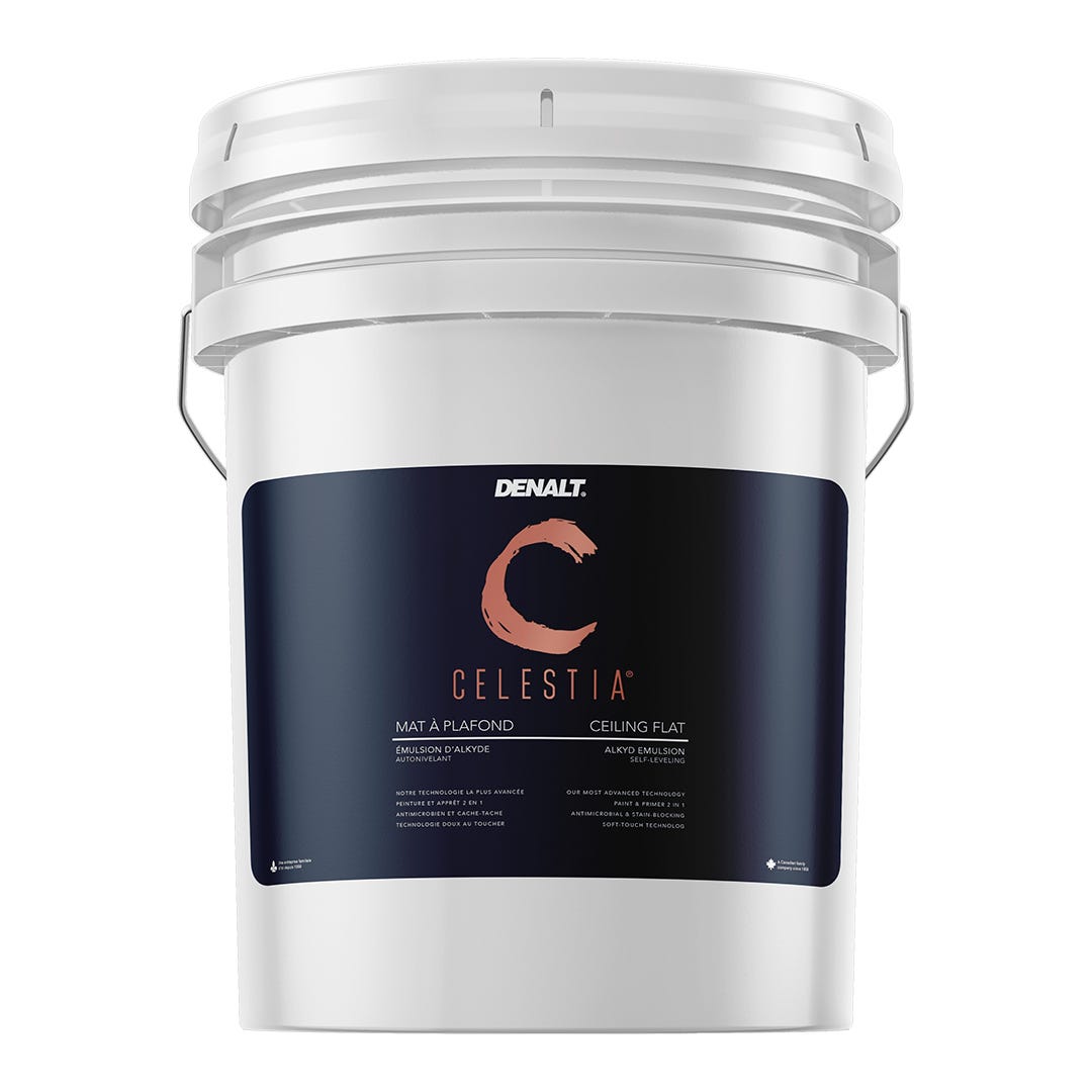CELESTIA Paint and Primer, Ceiling Flat, Natural White, Pail