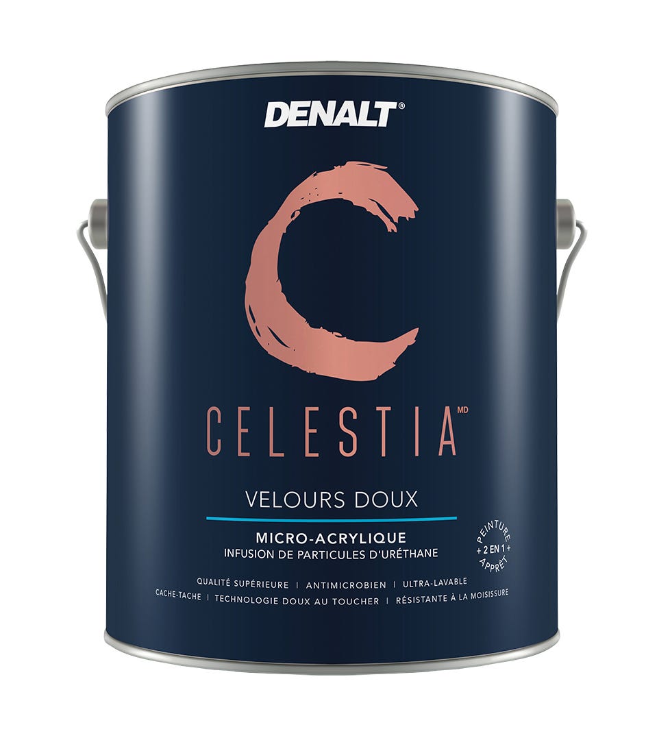 CELESTIA Interior Paint, Eggshell Finish, Pure White, Gallon