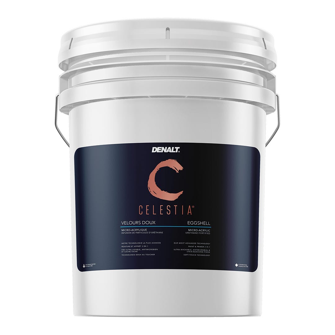 CELESTIA Interior Paint, Eggshell Finish, Natural White, Pail