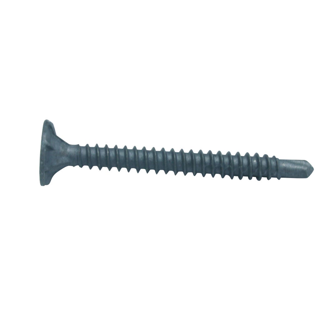 Cement Board Screw Flat Head with Nibs, #8 X 1 5/8-in., 500/Pack