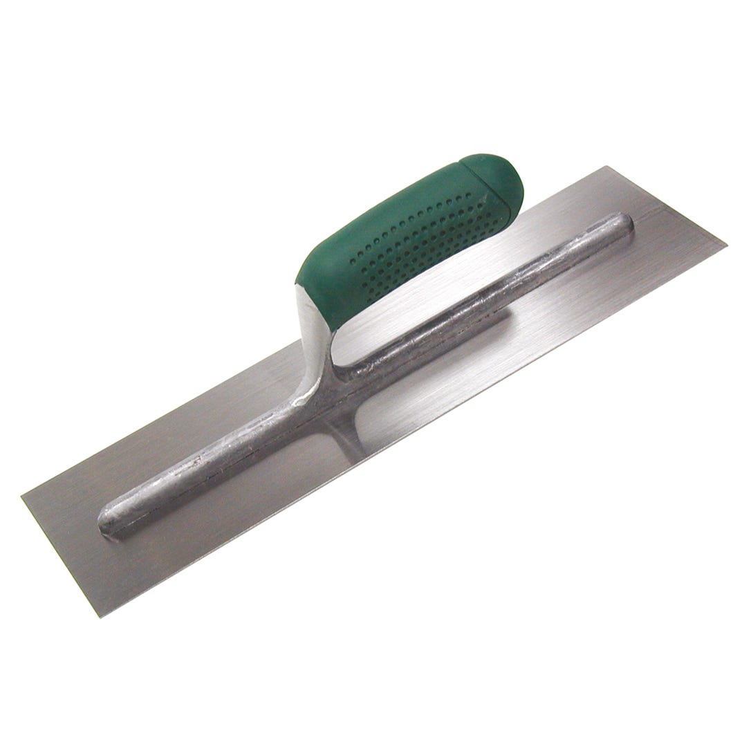 Cement trowel rubberrized handle