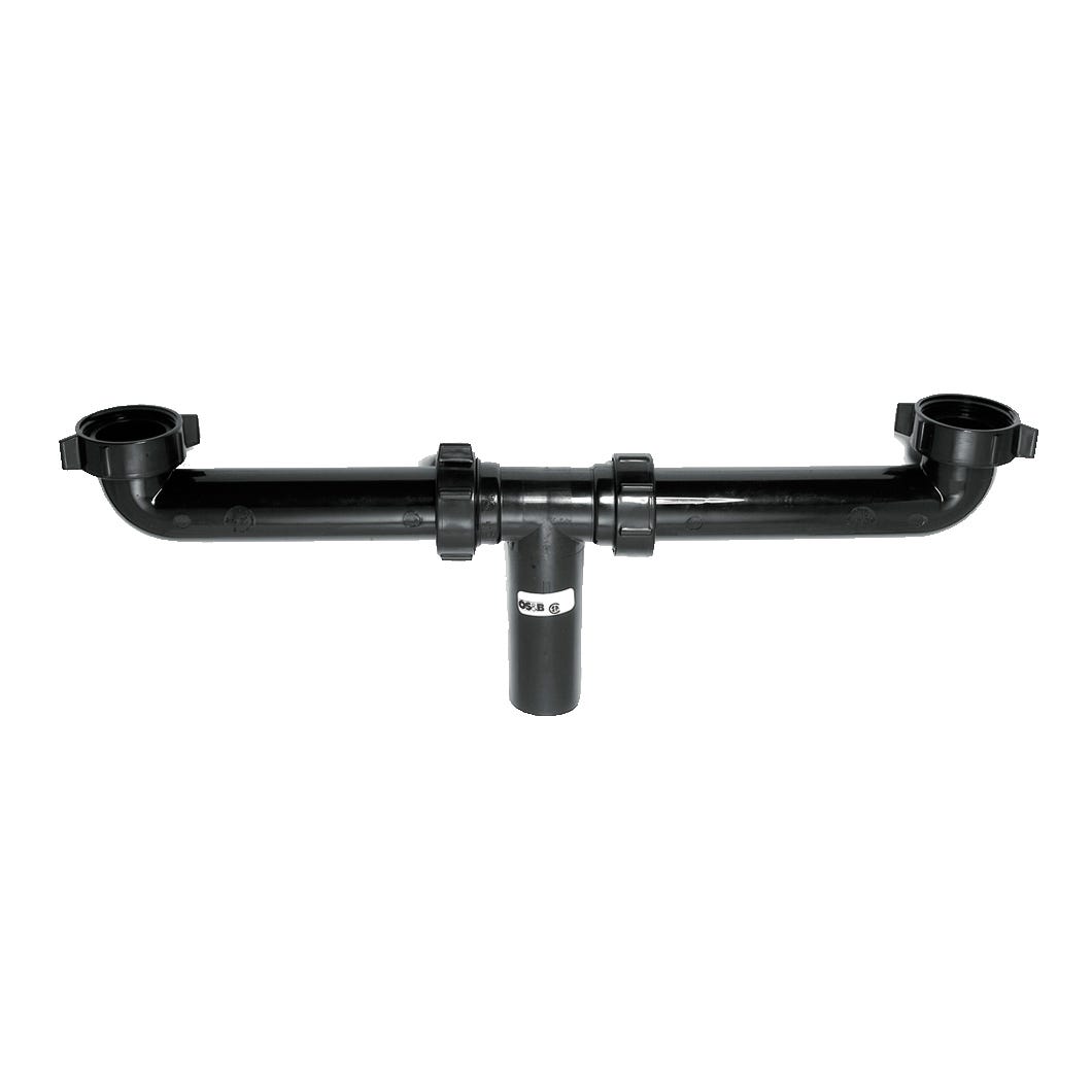 Center Outlet Waste PVC, 1,5-in. X 16-in.