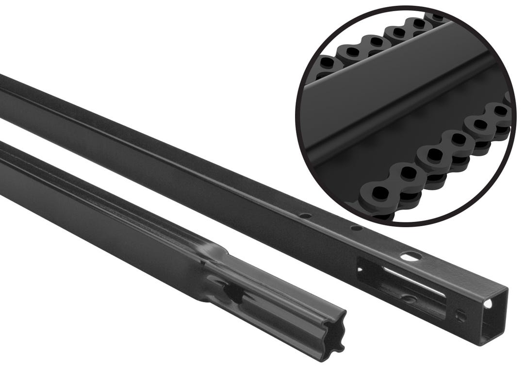 Chain drive rail extension kit for garage door