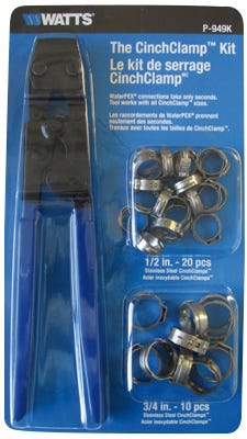 Cinch clamp starter kit with fitting
