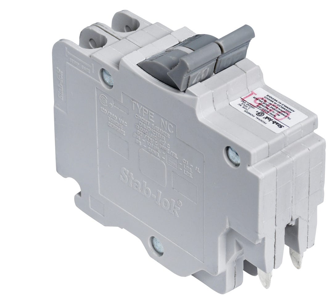 Circuit Breaker Double Pole Stab-Lok Plug-On