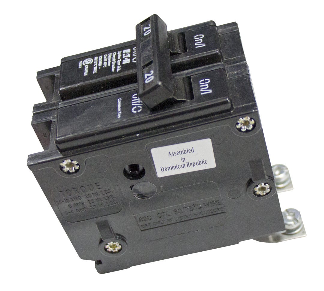 Circuit breaker double pole - type BQL