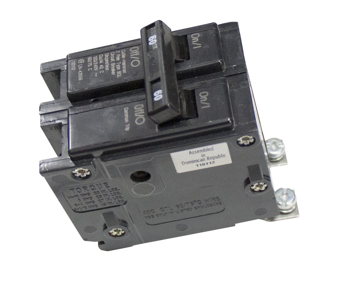 Circuit breaker double pole - type BQL