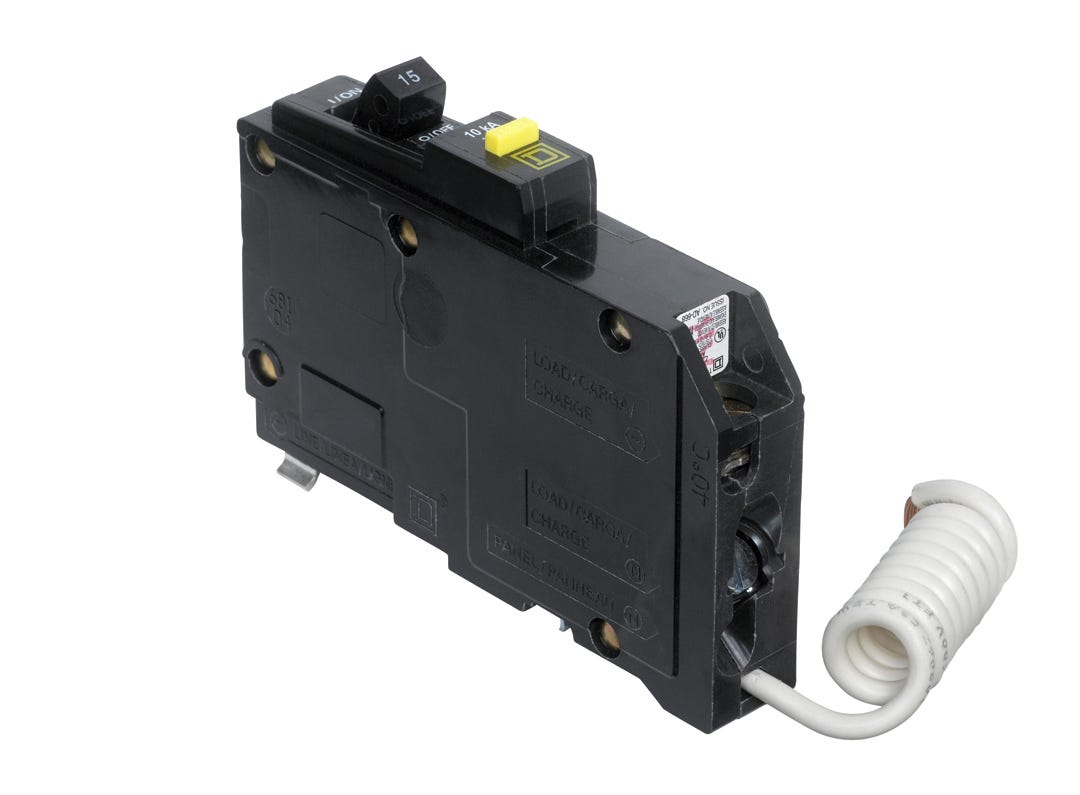 Circuit breaker single pole GFCI