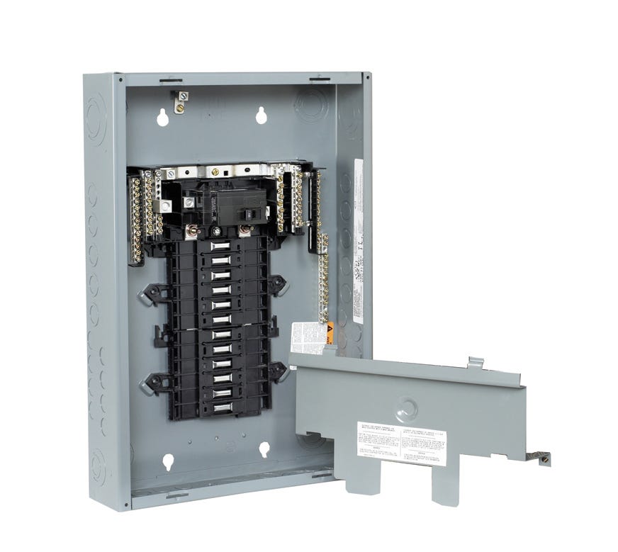 Circuit main panel with 24 circuits