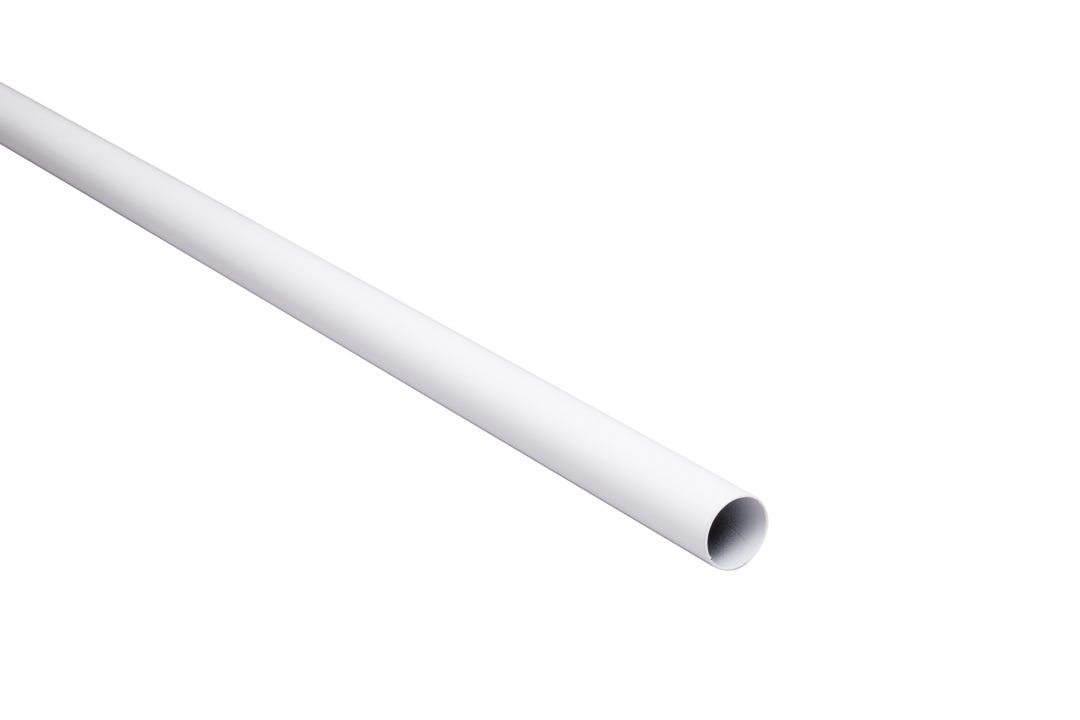 Heavy-Duty Closet Rod, 8-ft., White