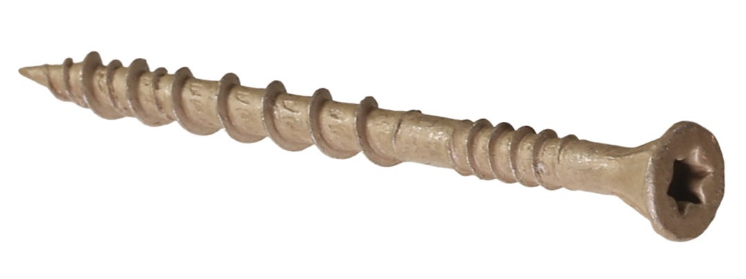 Collated Strip Screw for Patio, Flat Head #10 X 2 1/2-in., 1000/Box