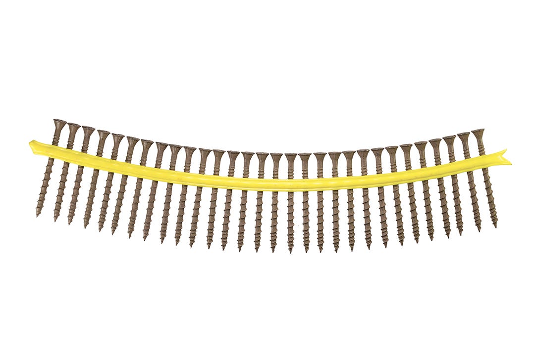 Collated Strip Screw for Patio, Flat Head #10 X 2 1/2-in., 1000/Box