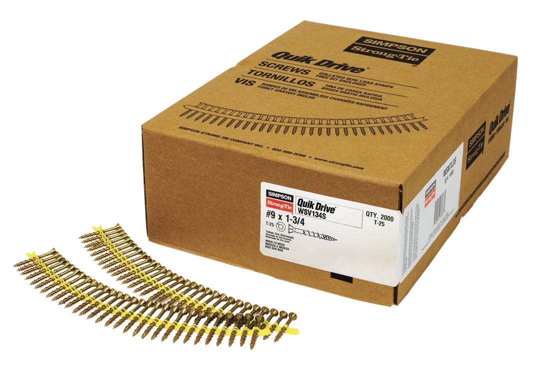 Collated Subfloor Screw Flat Head # 9, 1 3/4-in.