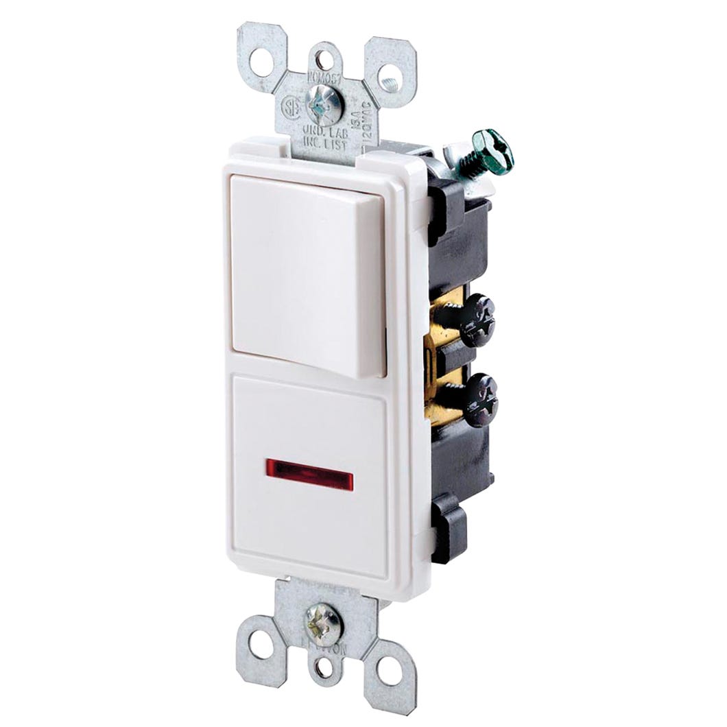 Combo Switch/Pilot Light Single Gang