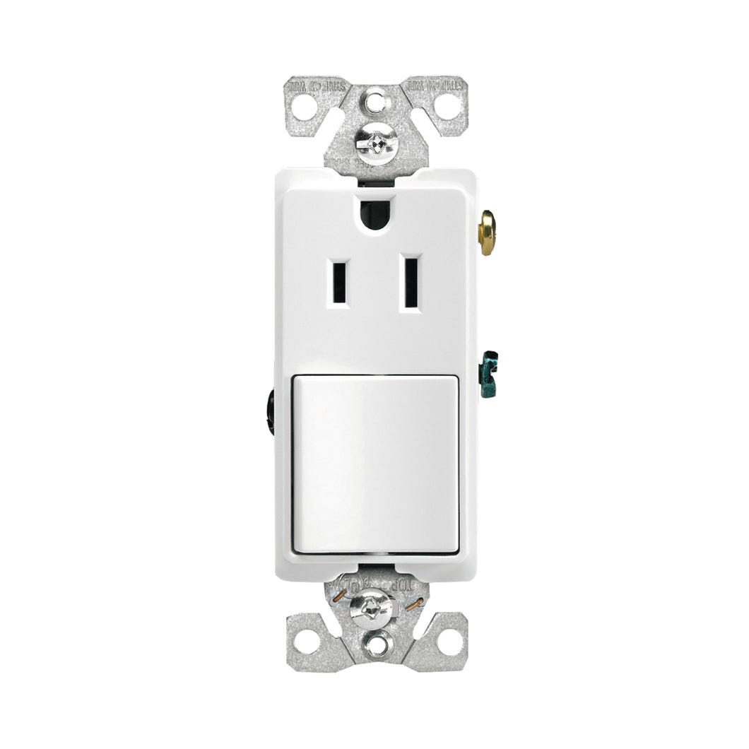 Combo switch/receptacle decorative