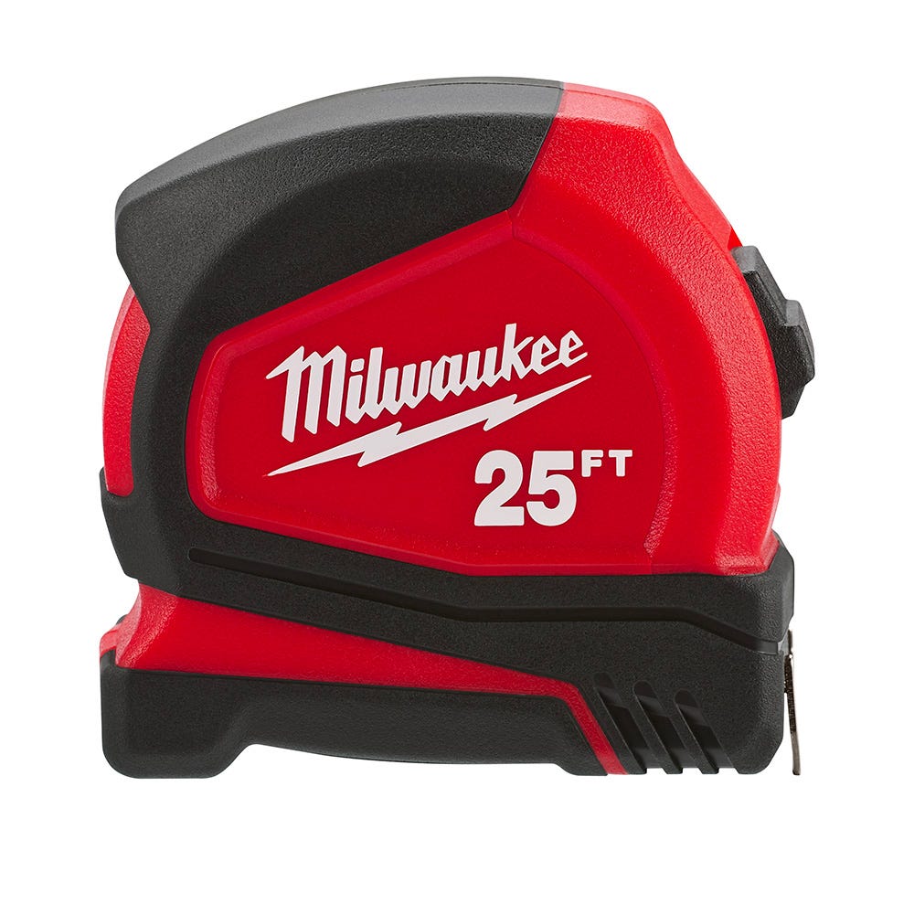 Compact tape measure, 25 ft.
