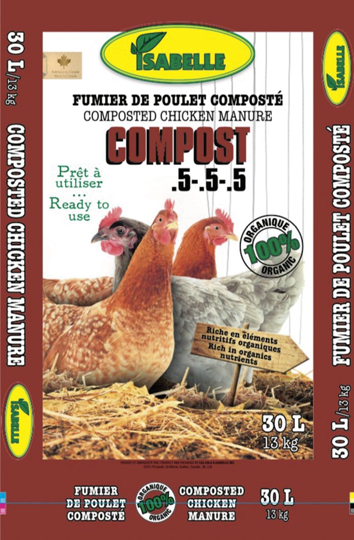 Composted Chicken Manure5-5,5, 30 L