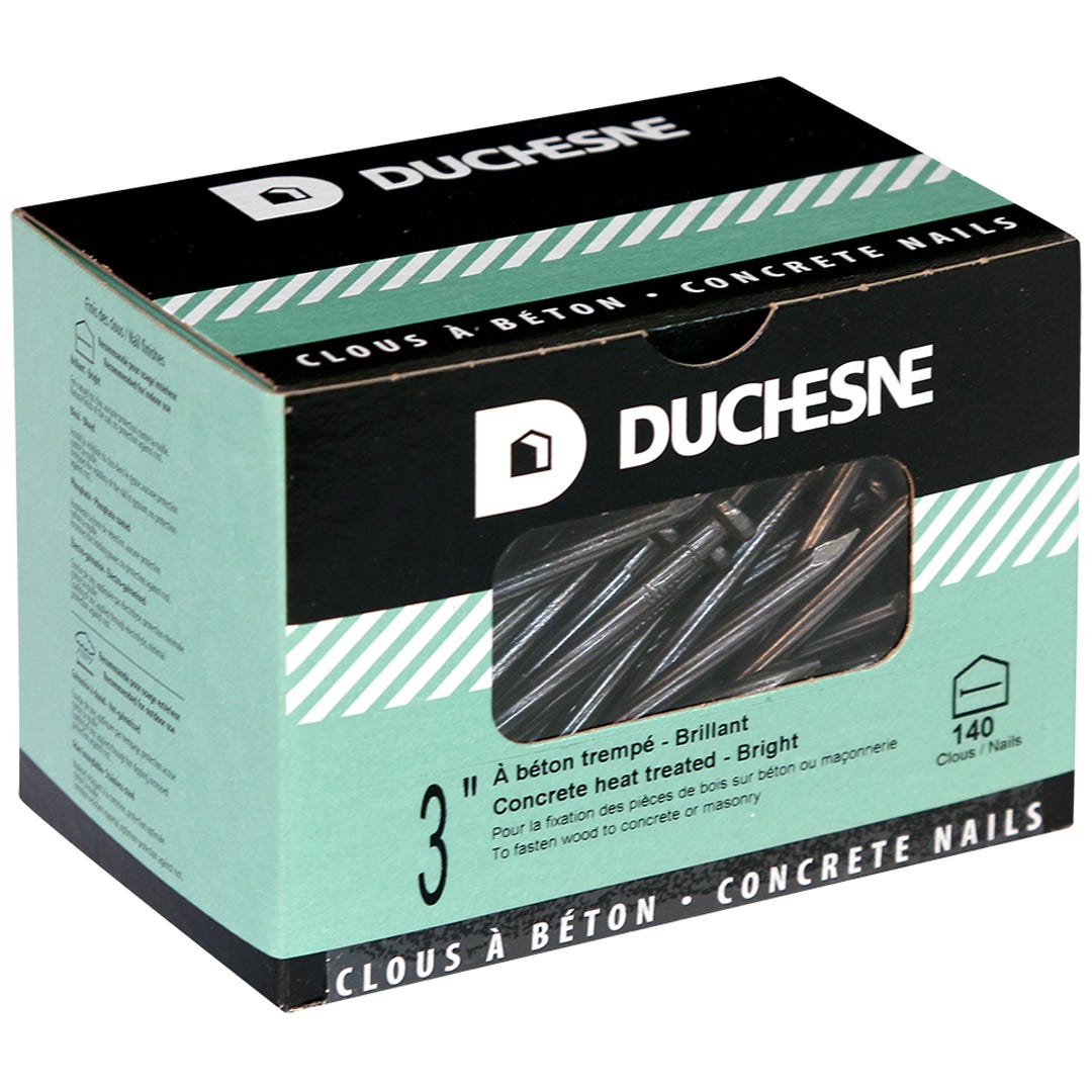 Concrete Heat-Treated Nails, 3 in., 140/Box