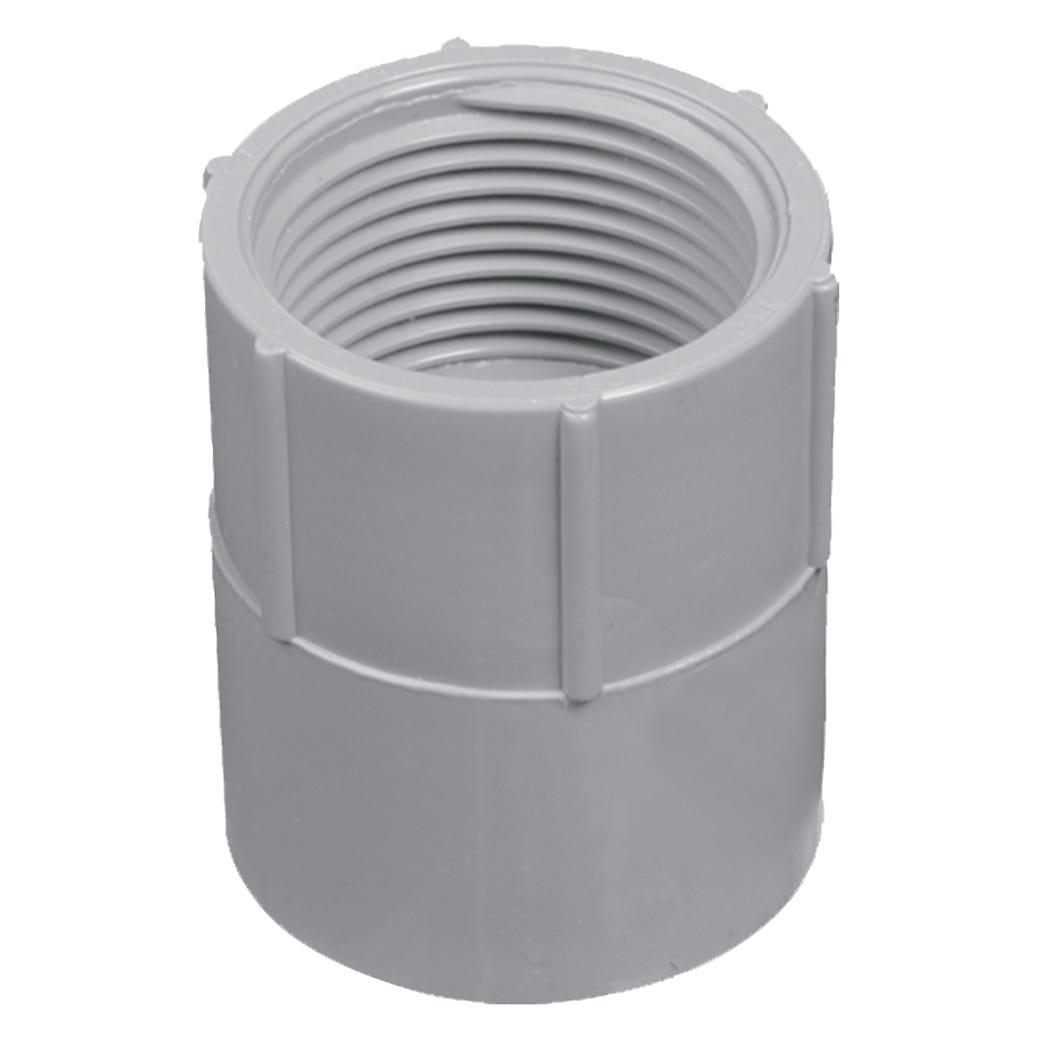 Conduit Adapter, Female, PVC, 2-in.
