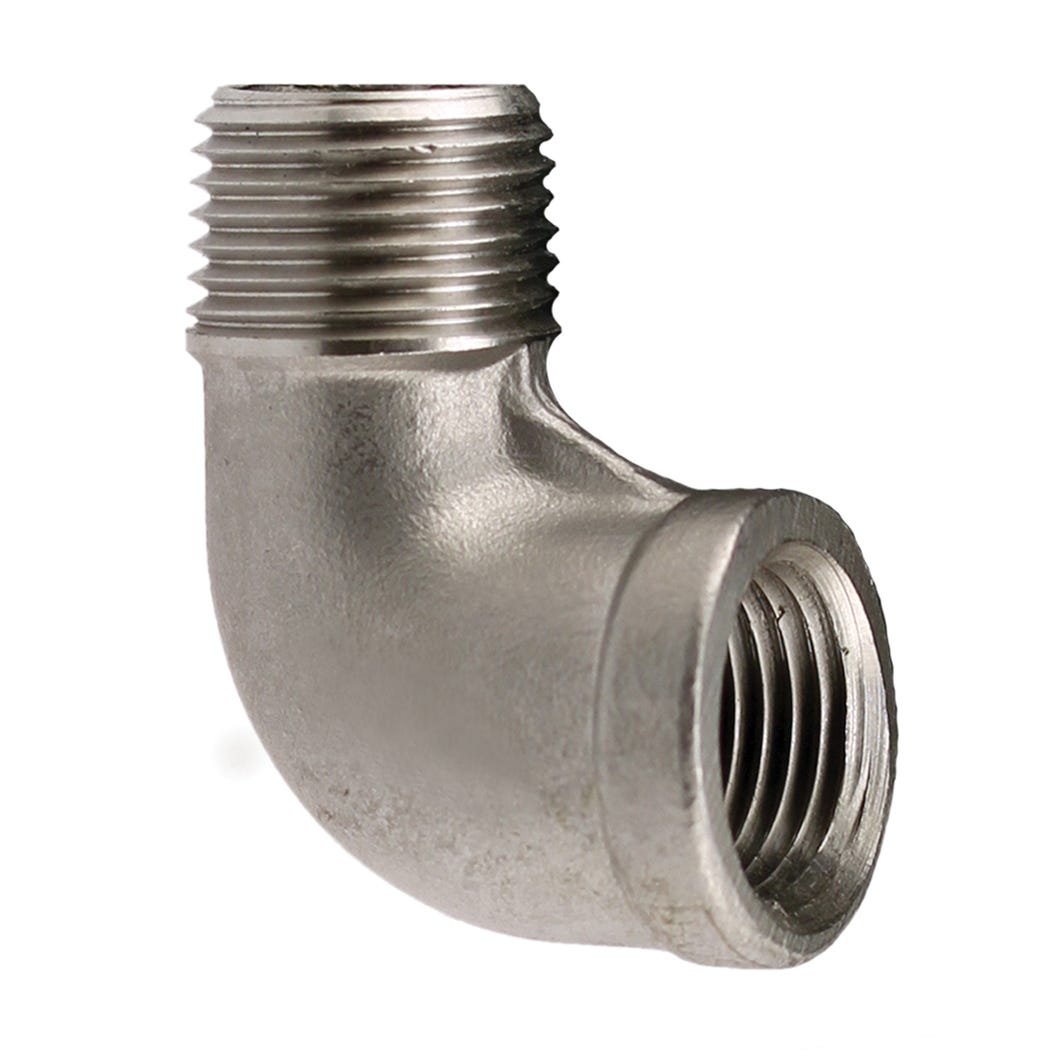 Connector 304 Stainless Steel 90° Street Elbow, 1-in.