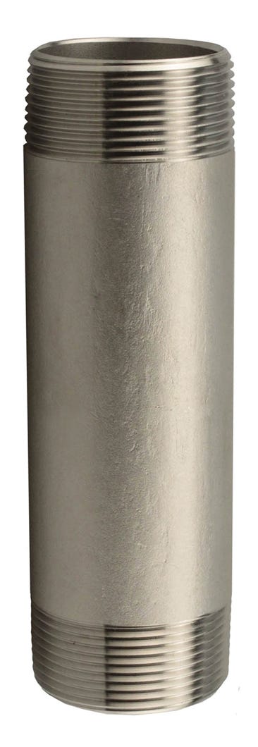Connector 304 Stainless Steel Nipple, 1/4-in. X 3-in.