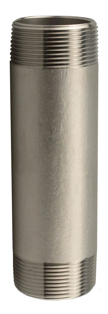 Connector 304 Stainless Steel Nipple, 1/2-in. X 3-in.