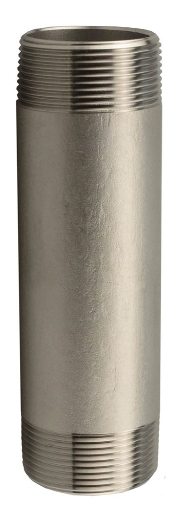 Connector 304 Stainless Steel Nipple, 3/4-in. X 6-in.