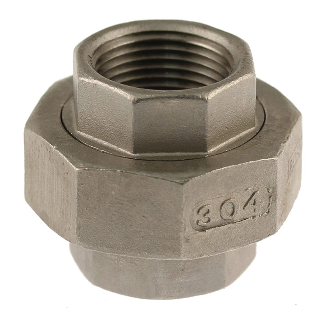 Connector 304 Stainless Steel Union, 3/4-in.
