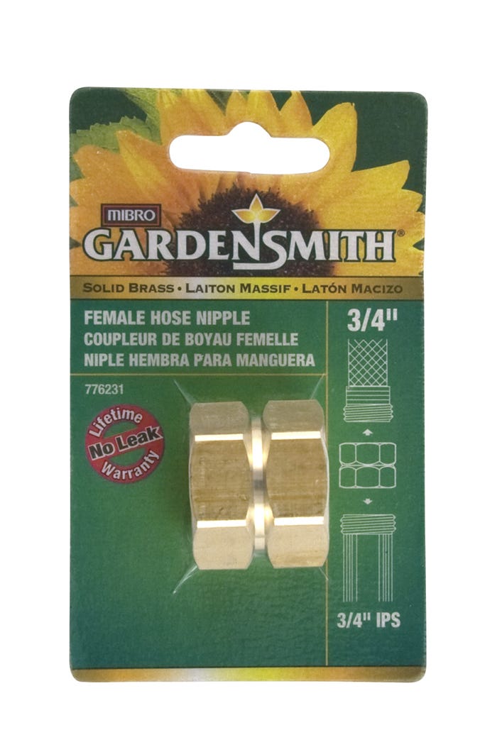 Garden Smith Male Hose Coupling, 3/4-in. X 3/4-in. Ips