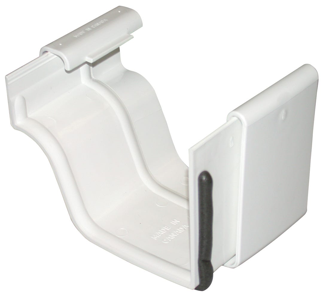 Connector for vinyl gutter