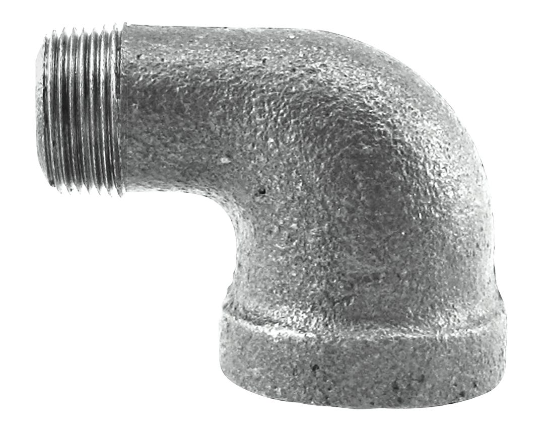 Galvanized Malleable Iron Connector 90° Street Elbow, M X F, 1/4-in.