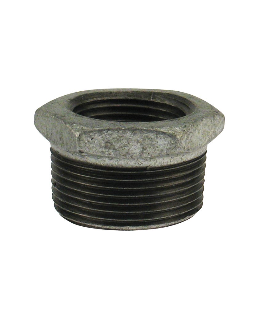 Galvanized Malleable Iron Connector Hexagonal Bushing, 1 1/4-in. X 1-in.