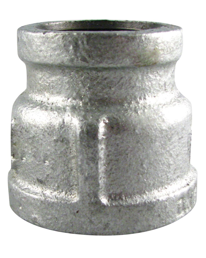 Galvanized Malleable Iron Connector Reducing 90° Elbow, 3/4-in. X 1/2-in.