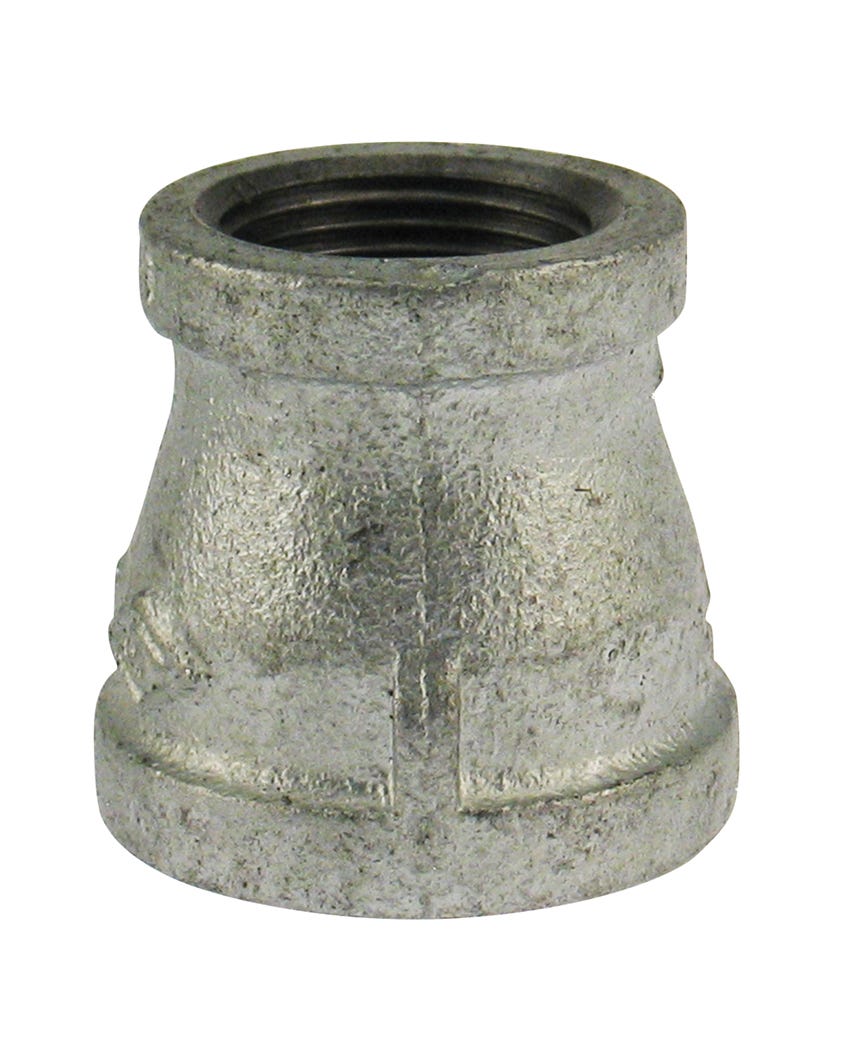 Galvanized Malleable Iron Connector Reducing Coupling, 1 1/4-in. X1-in.