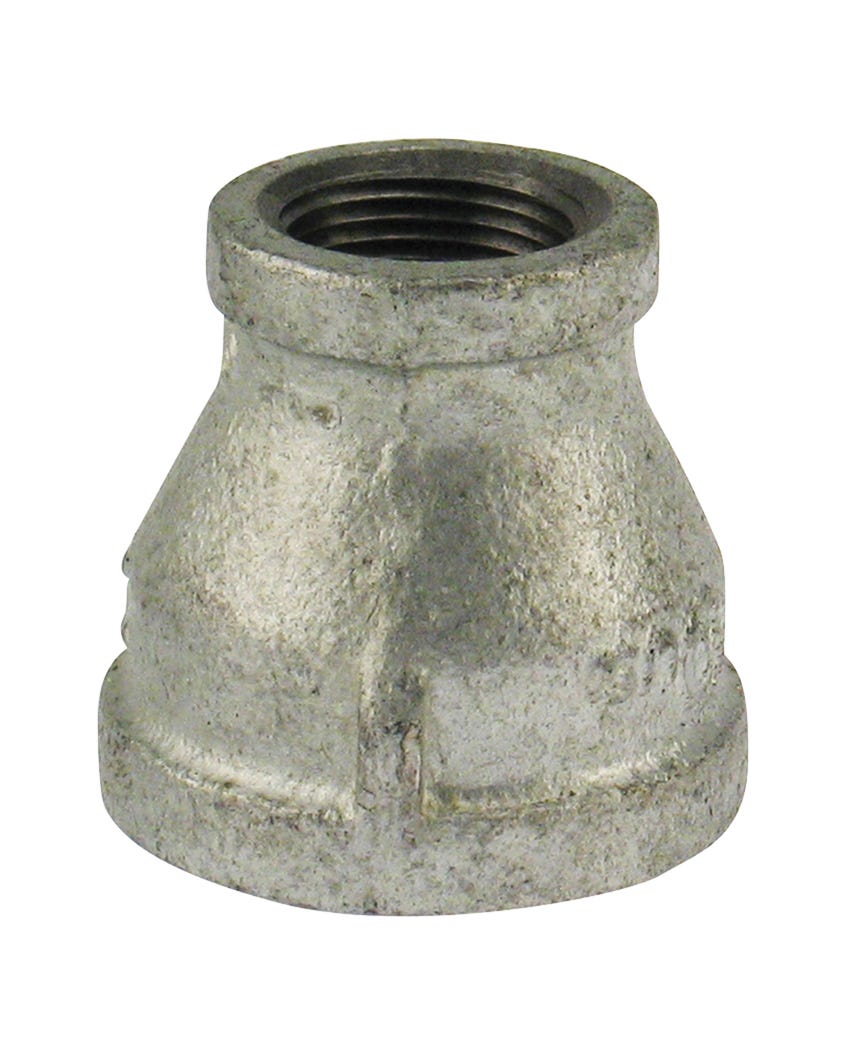 Galvanized Malleable Iron Connector Reducing Coupling, 1 1/4-in. X 3/4-in.