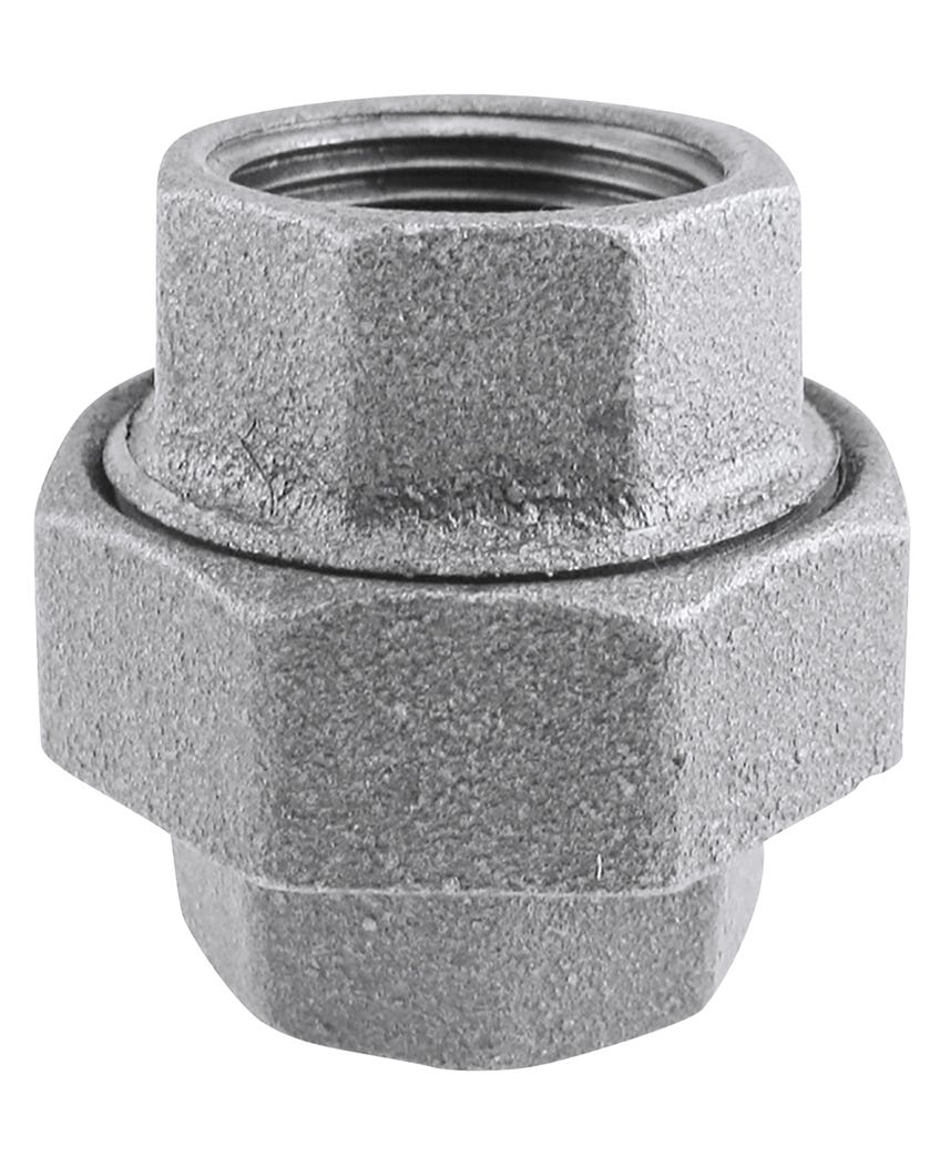 Galvanized Malleable Iron Connector Union, Lead-Free, 1/2-in.