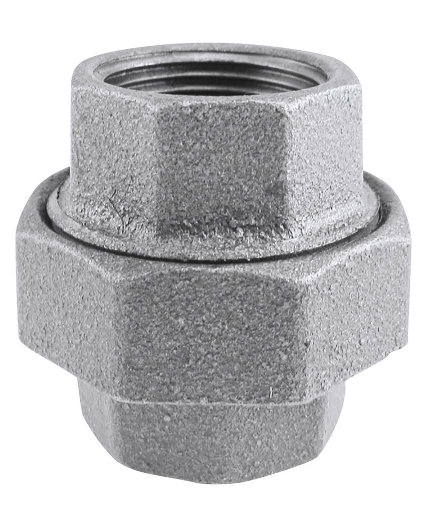 Galvanized Malleable Iron Connector Union, Lead-Free, 1 1/4-in.