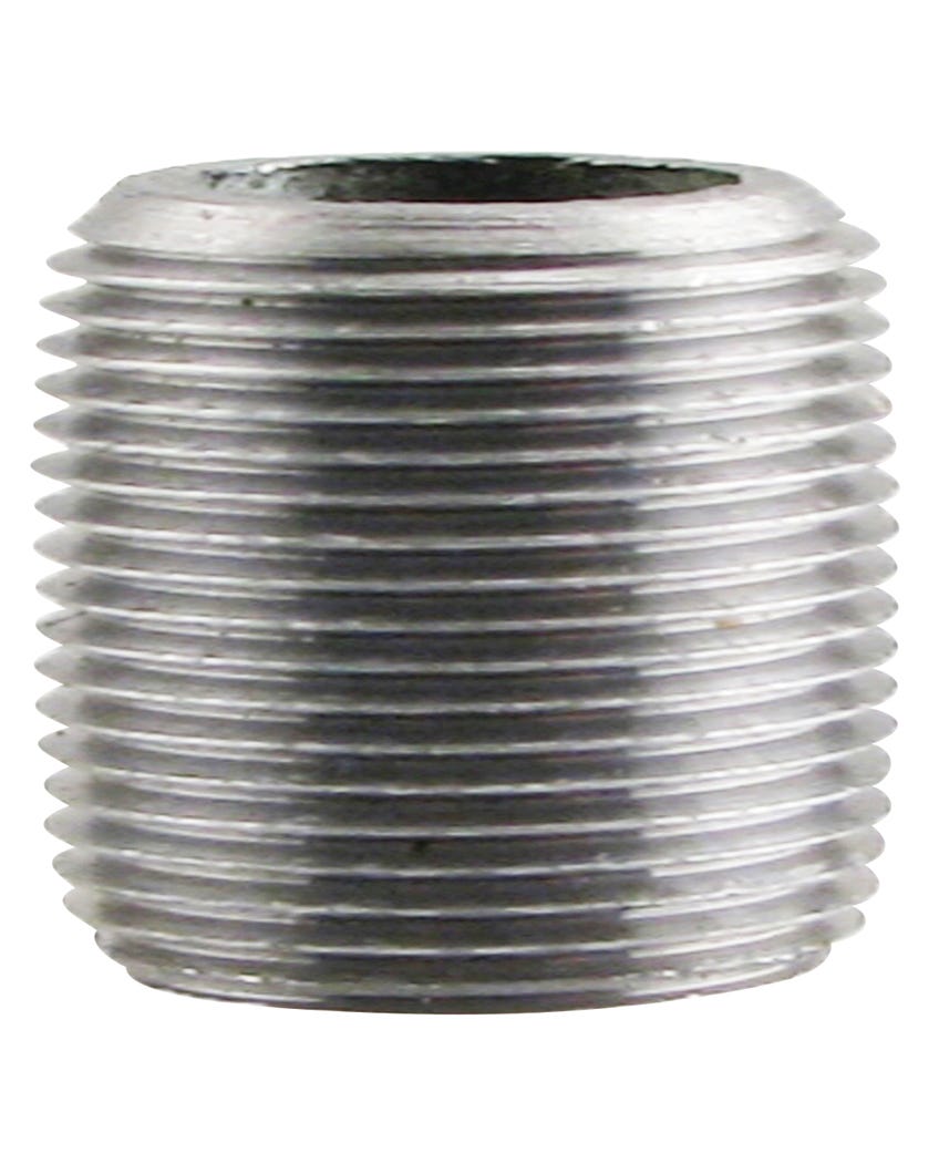 Galvanized Connector Nipple, Close, 1/2-in.