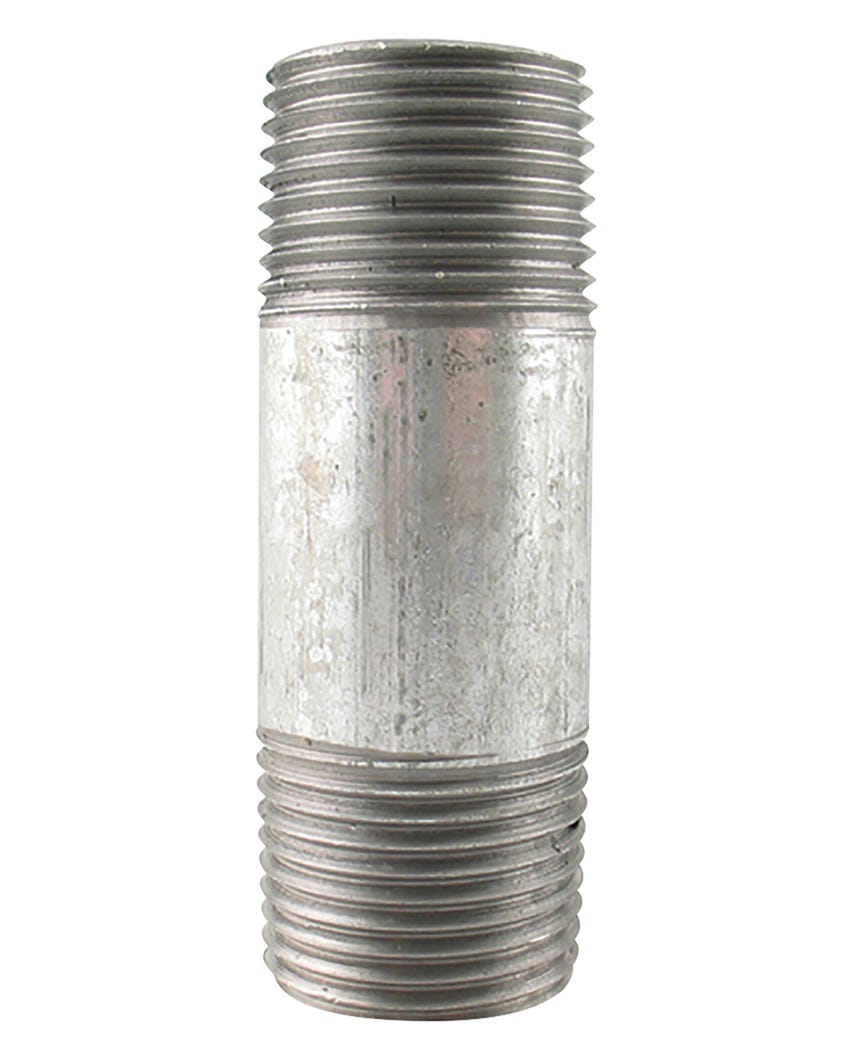 Galvanized Connector Nipple, 3/4-in. X 5-in.