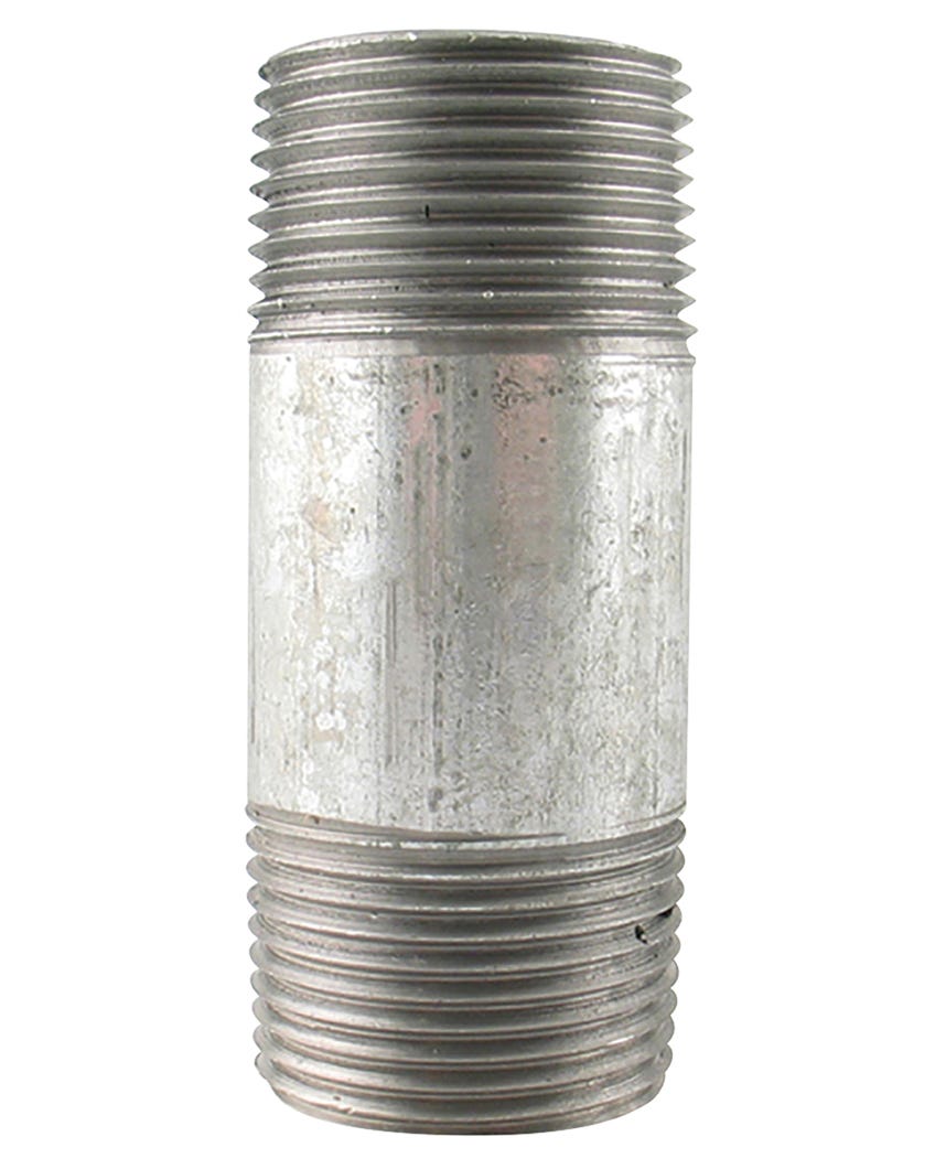 Galvanized Connector Nipple, 1-in. X 6-in.