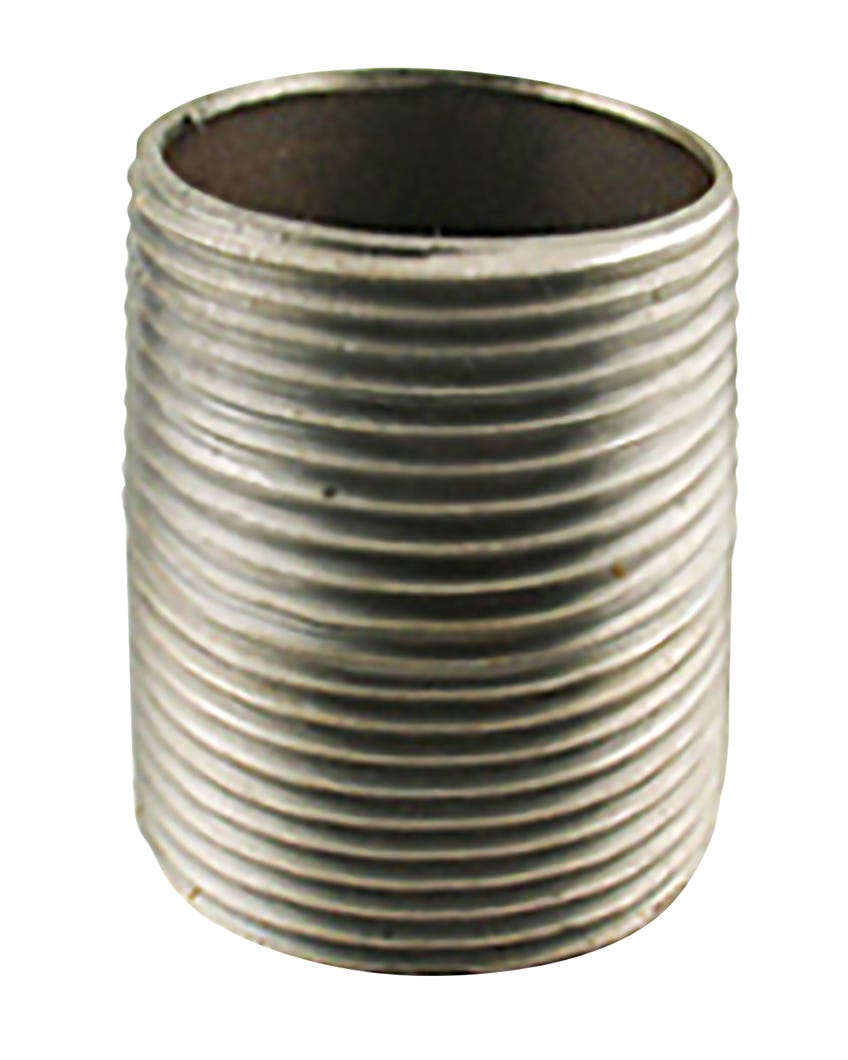 Galvanized Connector Nipple, Close, 1 1/4-in.