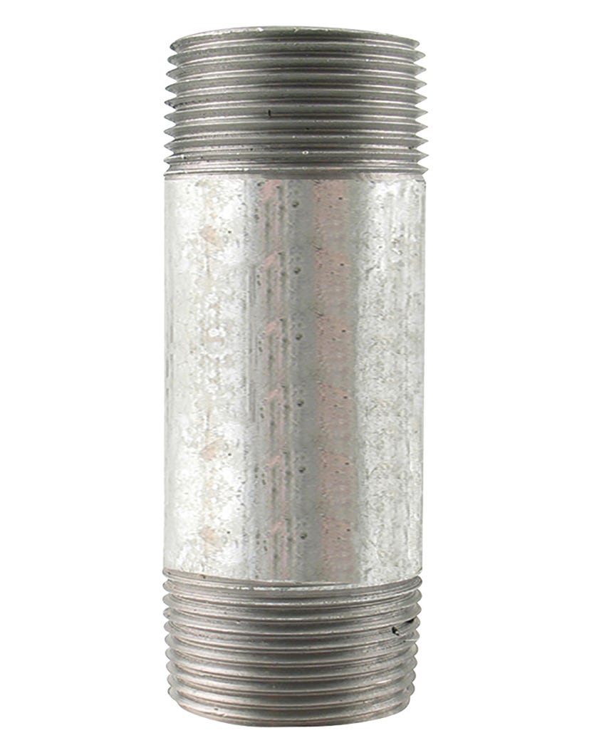 Galvanized Connector Nipple, 1 1/4-in. X 3-in.