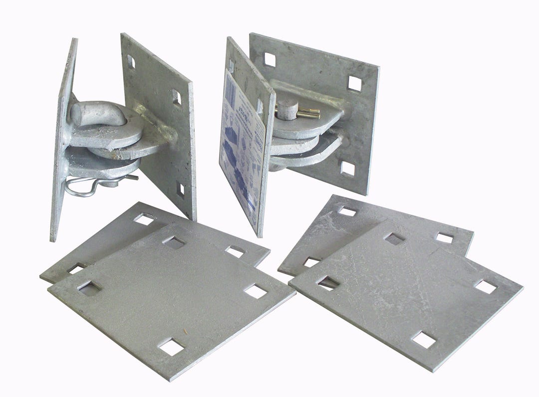 Hardware for Dock Edge Floats, Galvanized Steel - 8/pkg