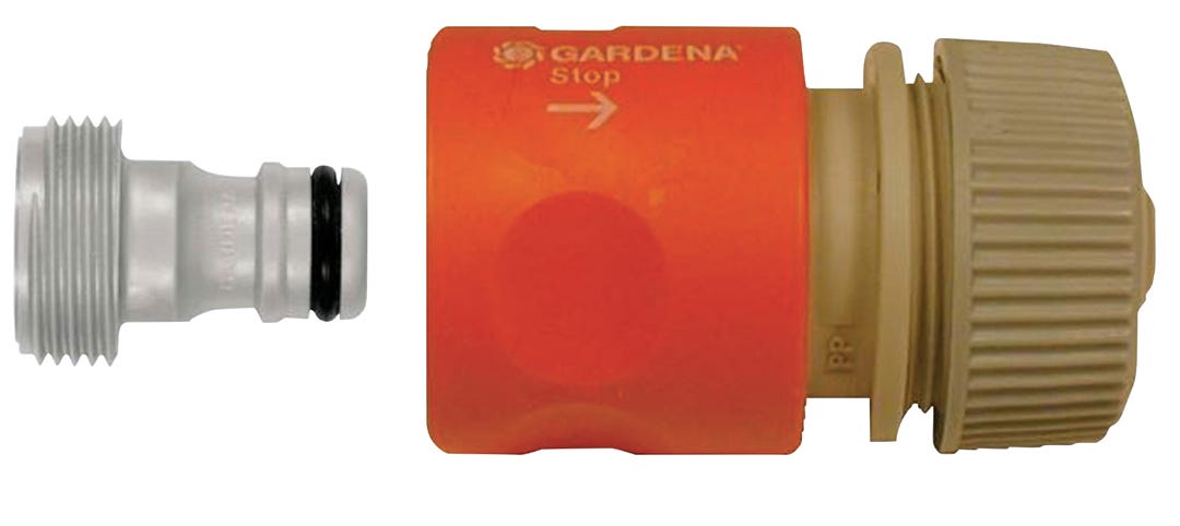 Gardena 1/2" Male Hose End Repair Connector Set