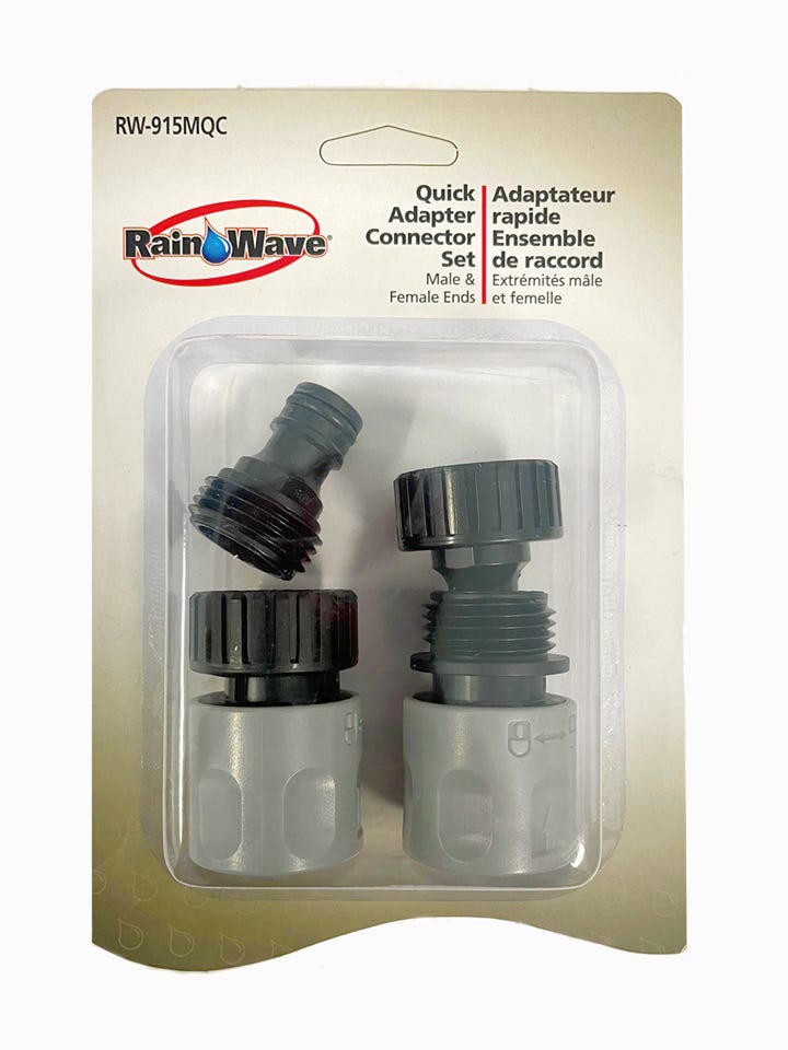 Connector Kit for Garden Hose, Male/Female