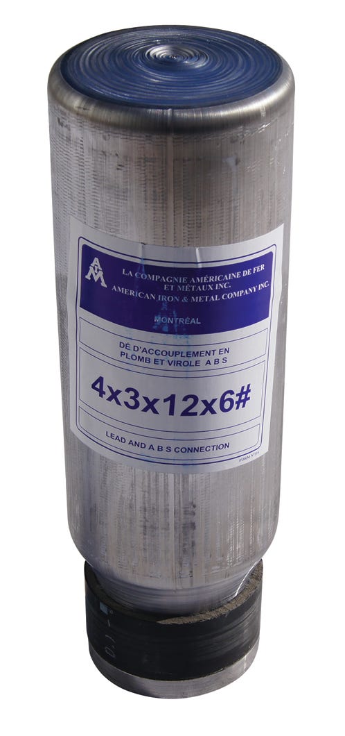 Connector lead and abs for toilet repair