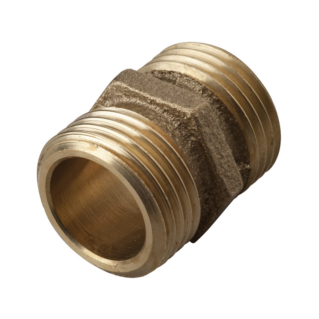 Connector male hose - solid brass