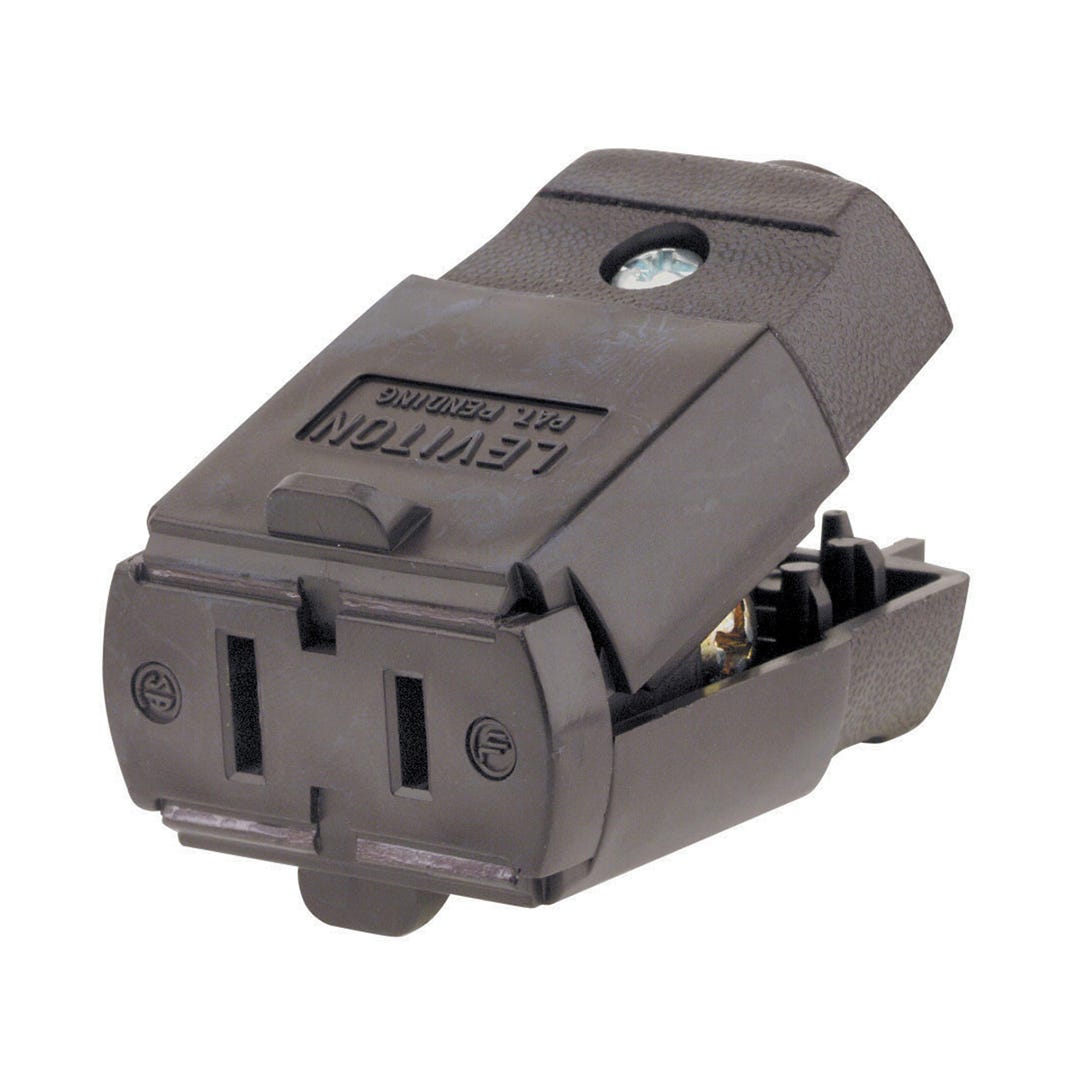 Connector non-grounding female - rubber