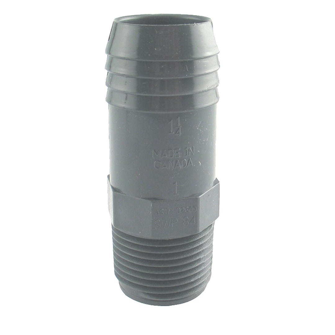 Connector polypropylene increasing male adapter